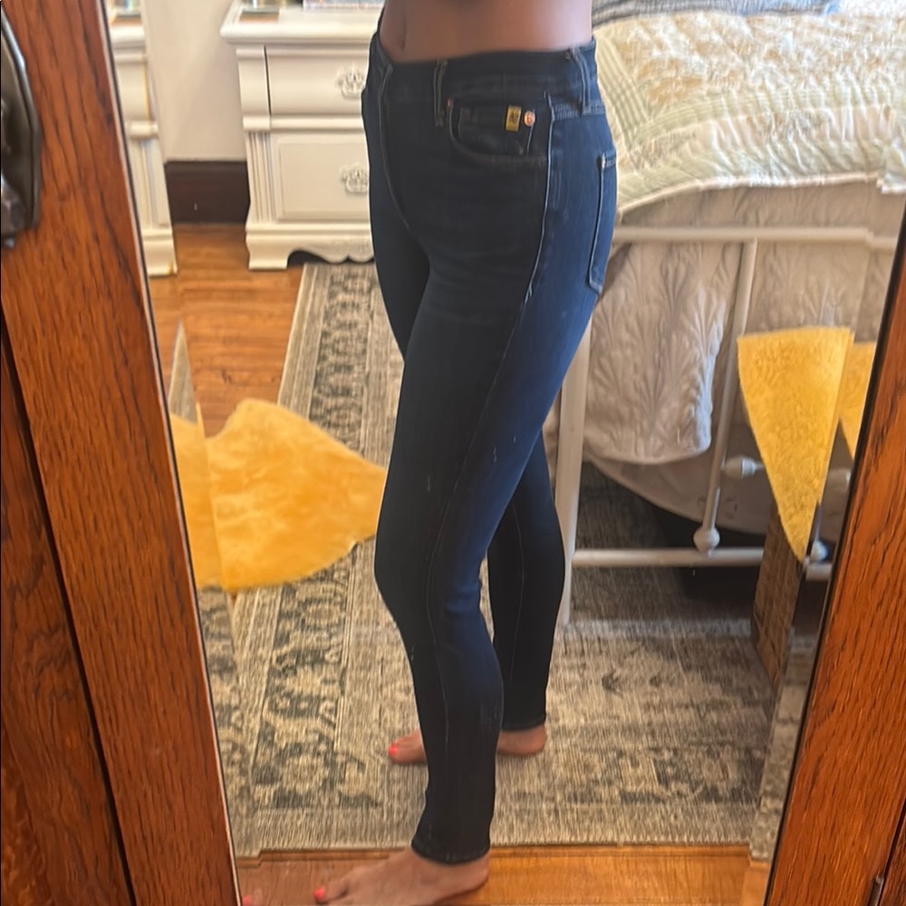 Beyond Yoga Deep Indigo Skinny Jeans